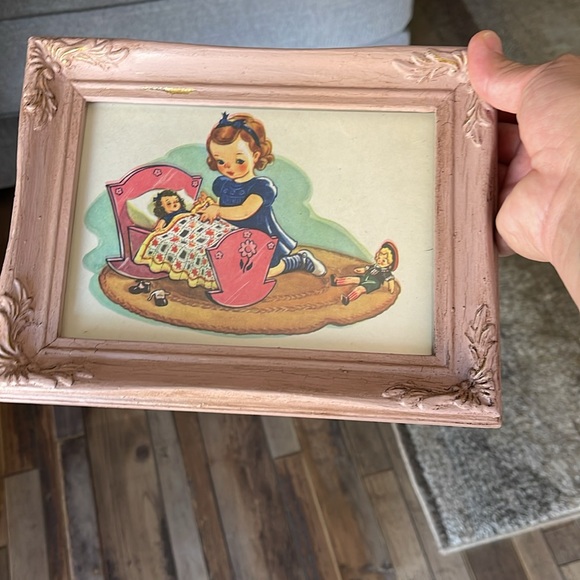 Upcycled Vintage frames with vintage children’s prints - Picture 13 of 15